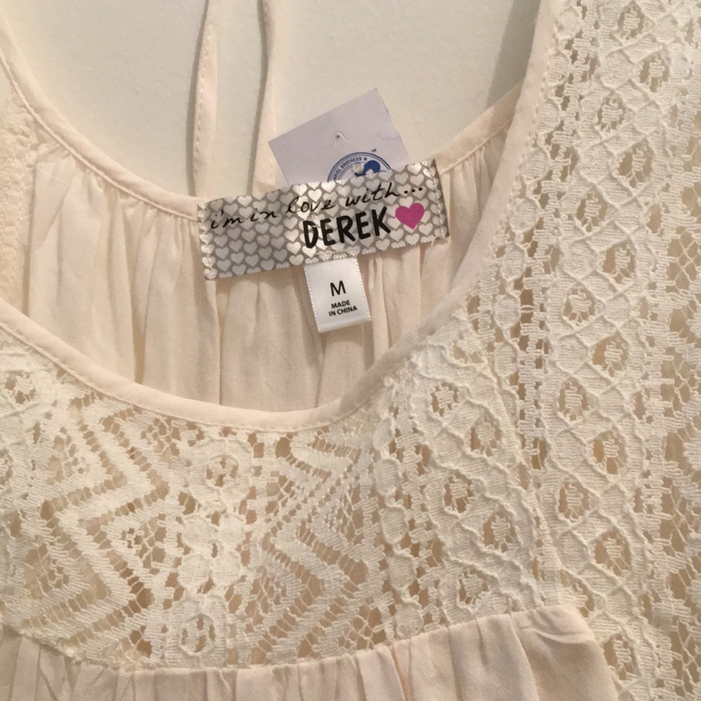 DEREK HEART BOHO LACE TOP - Picture 6 of 8